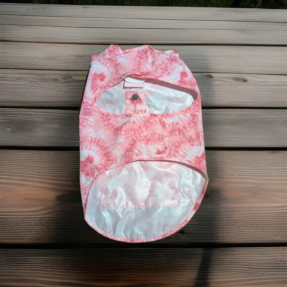 Canada Pooch Pick Me Poncho Pink Rain Coat Dog Sz 14 Barbie NWOT - Picture 2 of 2